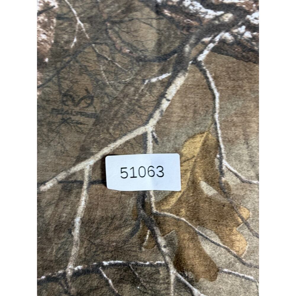 Realtree Camo Shirt Mens Extra Large Brown Xtra Hardwood Fall Short Sleeve - Picture 7 of 7